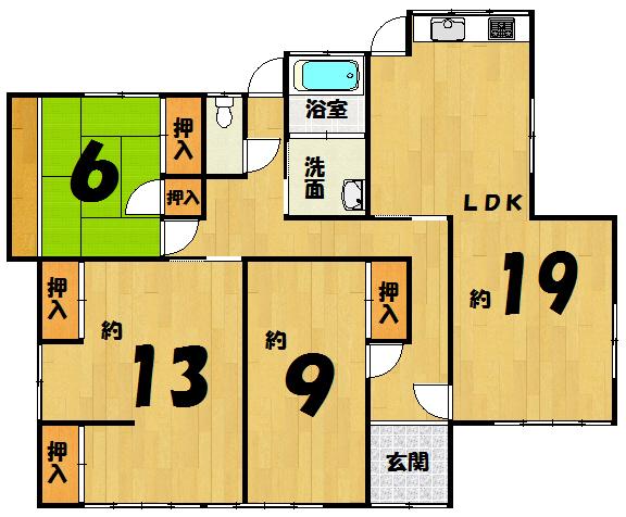 Floor plan. 15.8 million yen, 3LDK, Land area 720.59 sq m , Building area 119.89 sq m