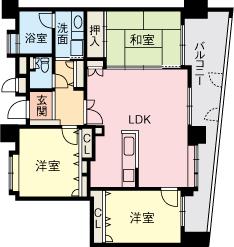 Floor plan. 3LDK, Price 16 million yen, Occupied area 77.42 sq m , Balcony area 15.72 sq m Western-style 6.3 Pledge / Western-style 6 Pledge / Japanese-style room 6 tatami / LDK15.7 Pledge