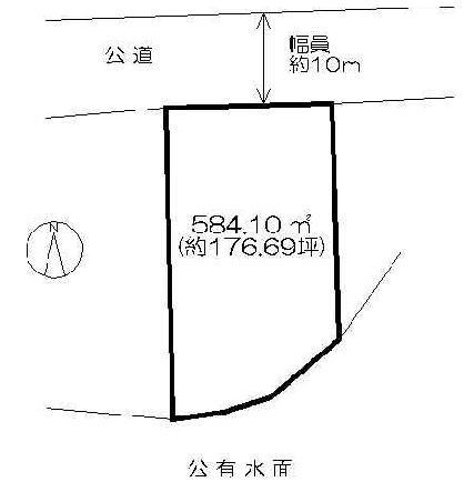 Compartment figure. Land price 23 million yen, Land area 584.1 sq m