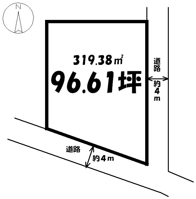 Compartment figure. Land price 15,150,000 yen, Land area 319.38 sq m