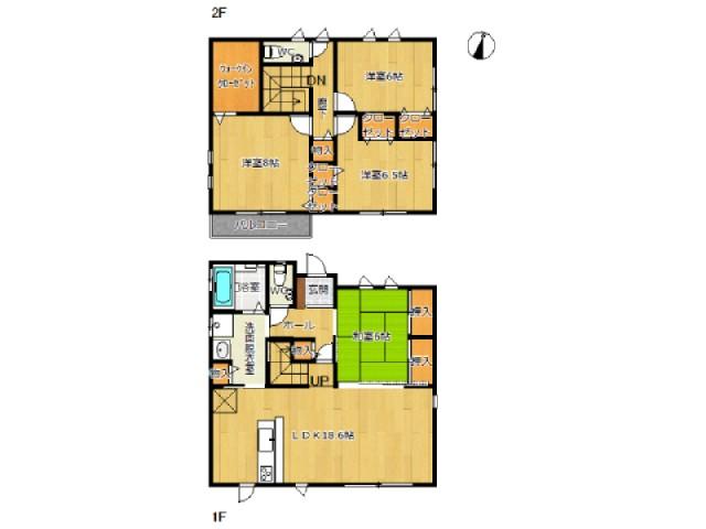 Floor plan. 31.5 million yen, 4LDK, Land area 207.18 sq m , Building area 115.15 sq m