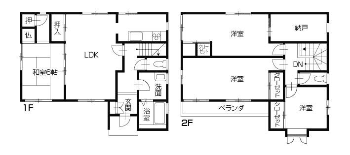 Floor plan. 19,980,000 yen, 4LDK, Land area 307.96 sq m , Building area 153.94 sq m