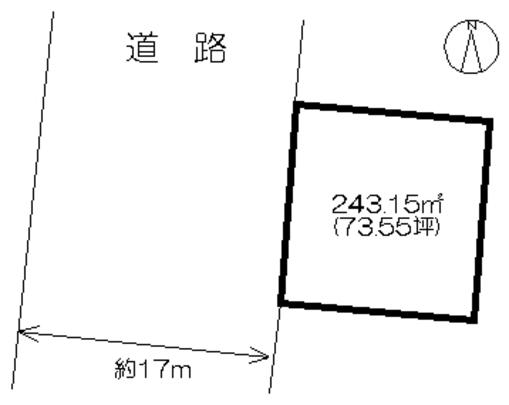 Compartment figure. Land price 6,619,000 yen, Land area 243.15 sq m
