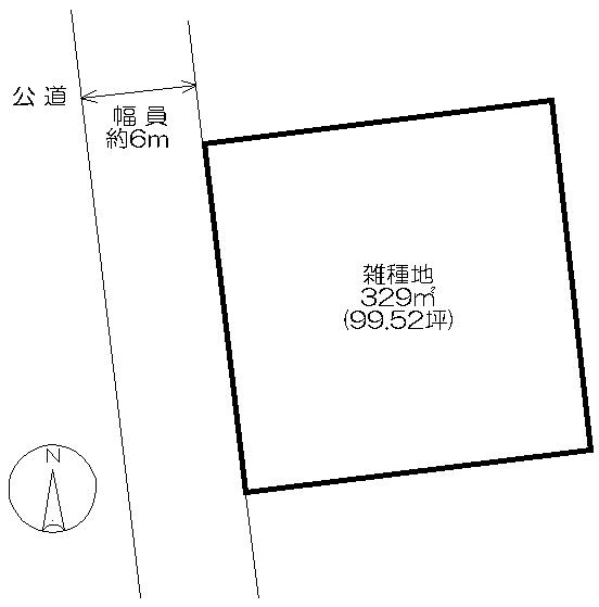 Compartment figure. Land price 9,952,000 yen, Land area 329 sq m