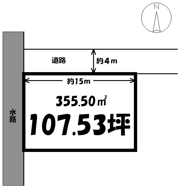 Compartment figure. Land price 8.9 million yen, Land area 355.5 sq m