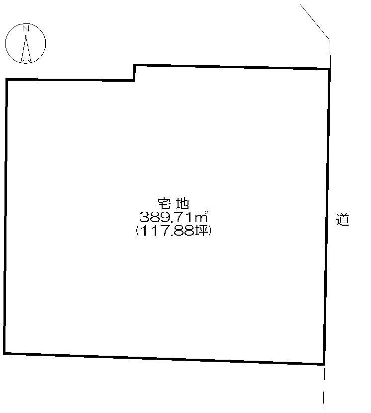 Compartment figure. Land price 17 million yen, Land area 389.71 sq m