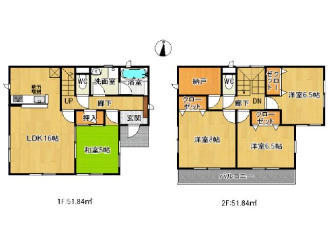 Floor plan. 22,800,000 yen, 4LDK+S, Land area 160.17 sq m , Building area 103.68 sq m