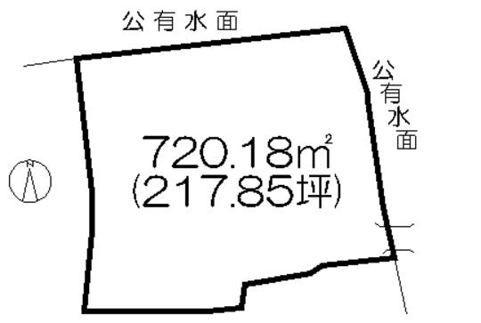 Compartment figure. Land price 8,714,000 yen, Land area 720.18 sq m