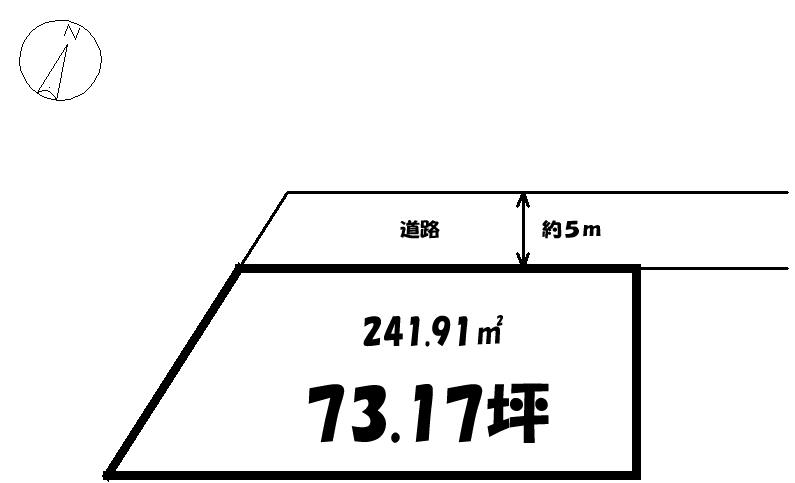 Compartment figure. Land price 11.5 million yen, Land area 241.91 sq m