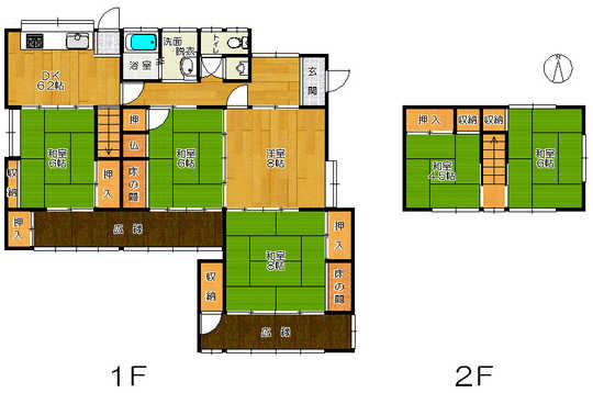 Floor plan. 11.8 million yen, 6DK, Land area 312.32 sq m , Building area 139.94 sq m