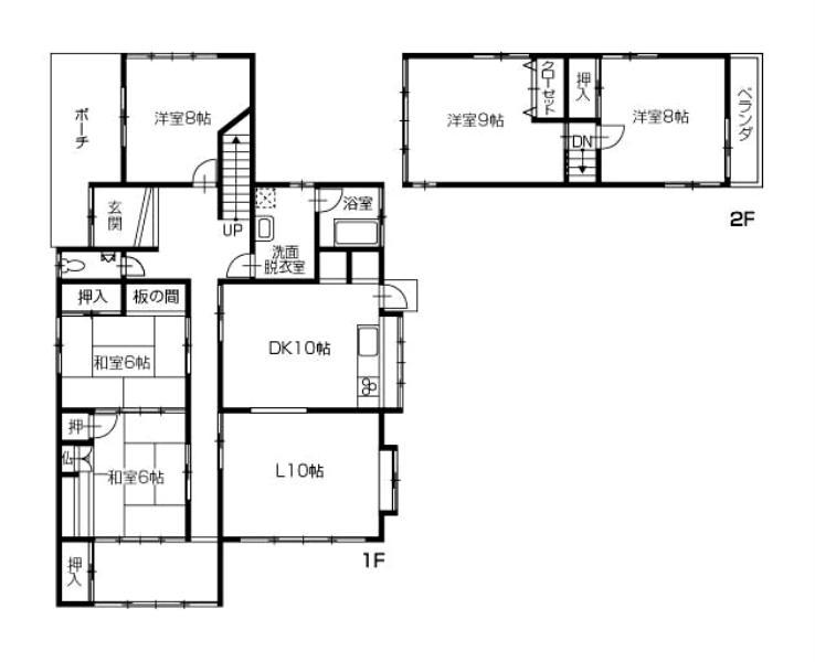 Floor plan. 8.9 million yen, 5LDK, Land area 114.61 sq m , Building area 157.27 sq m