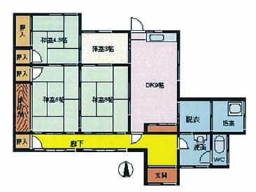 Floor plan. 11 million yen, 3LDK, Land area 351.16 sq m , Building area 76.87 sq m local appearance photo