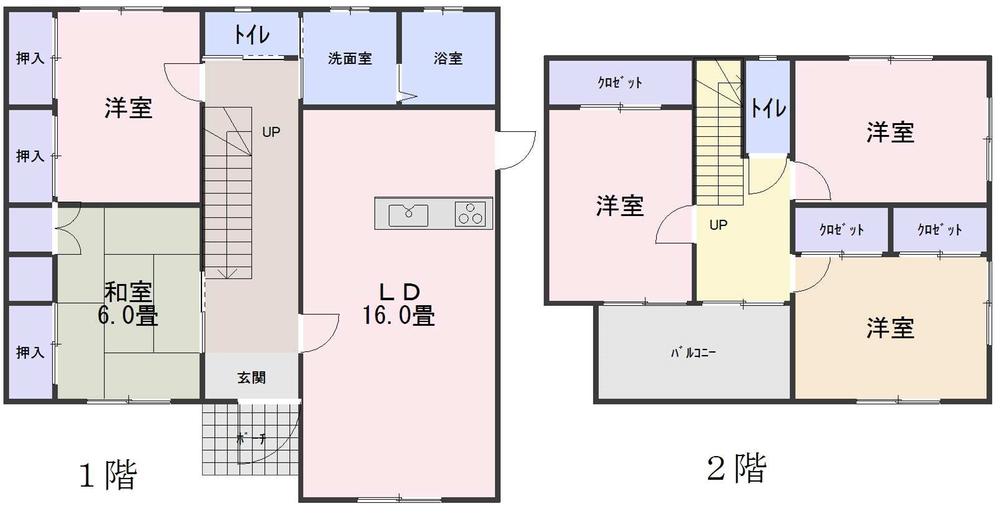 Floor plan. 23.8 million yen, 5LDK, Land area 214.6 sq m , Building area 125.86 sq m