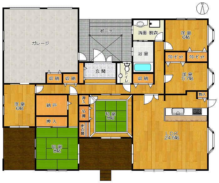 Floor plan. 30 million yen, 5LDK + S (storeroom), Land area 996.24 sq m , Building area 187.15 sq m