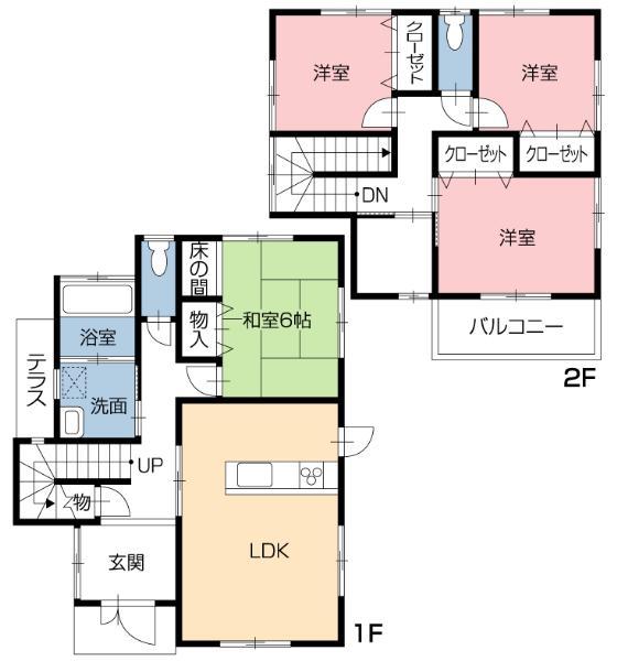 Floor plan. 15.8 million yen, 4LDK+S, Land area 198.36 sq m , Also ensure the building area 97.71 sq m children's room 4LDKS