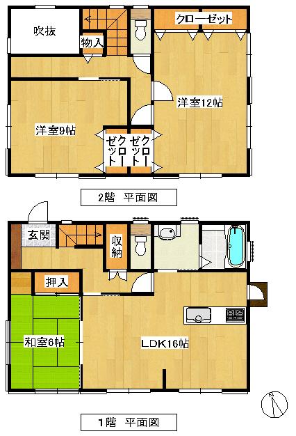 Floor plan. 12.3 million yen, 3LDK, Land area 215.2 sq m , Building area 111.78 sq m