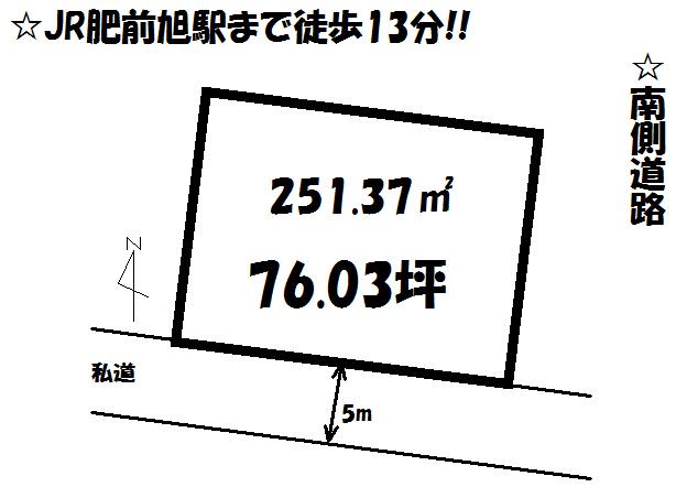 Compartment figure. Land price 7.22 million yen, Land area 251.37 sq m compartment view