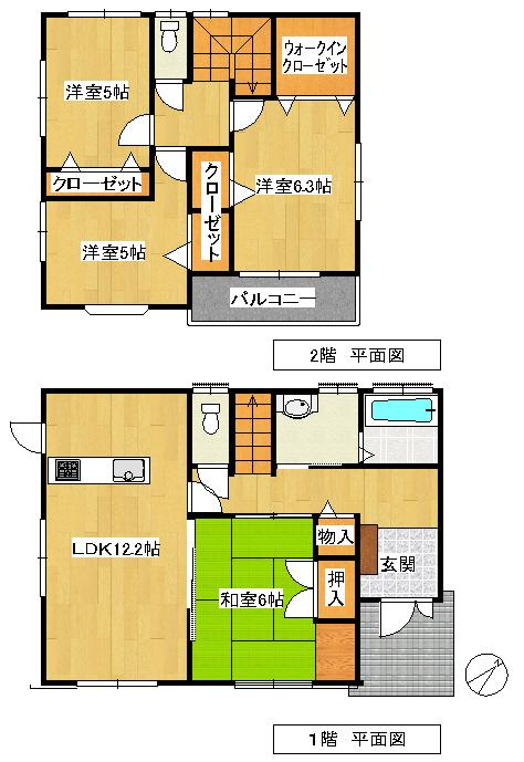 Floor plan. 26,600,000 yen, 7LDK + S (storeroom), Land area 1,078 sq m , Building area 182.79 sq m