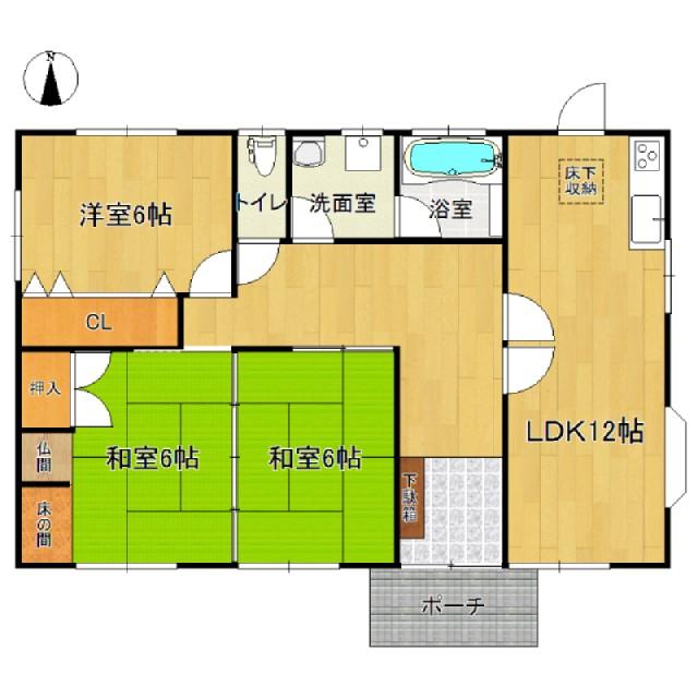 Floor plan. 15 million yen, 3LDK, Land area 219.99 sq m , Building area 79.49 sq m