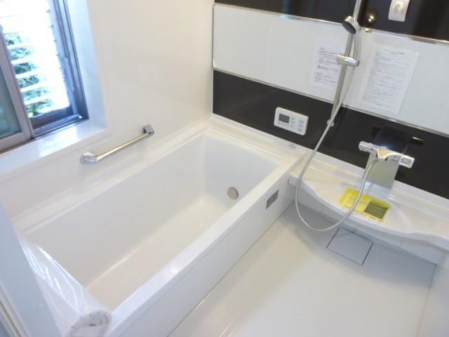 Bathroom. Mirror is also large