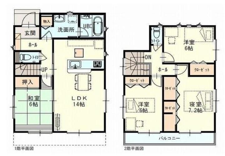 Floor plan. 12.8 million yen, 4LDK, Land area 160.21 sq m , Building area 97.19 sq m