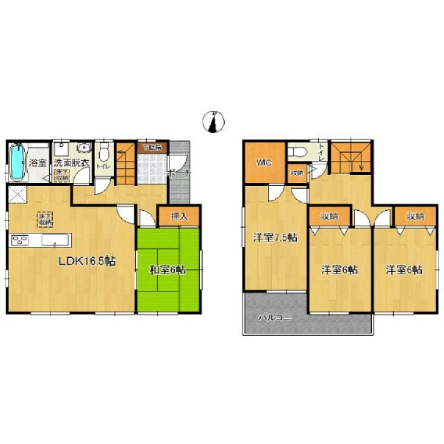 Floor plan. 17,980,000 yen, 4LDK, Land area 131.16 sq m , Building area 105.57 sq m
