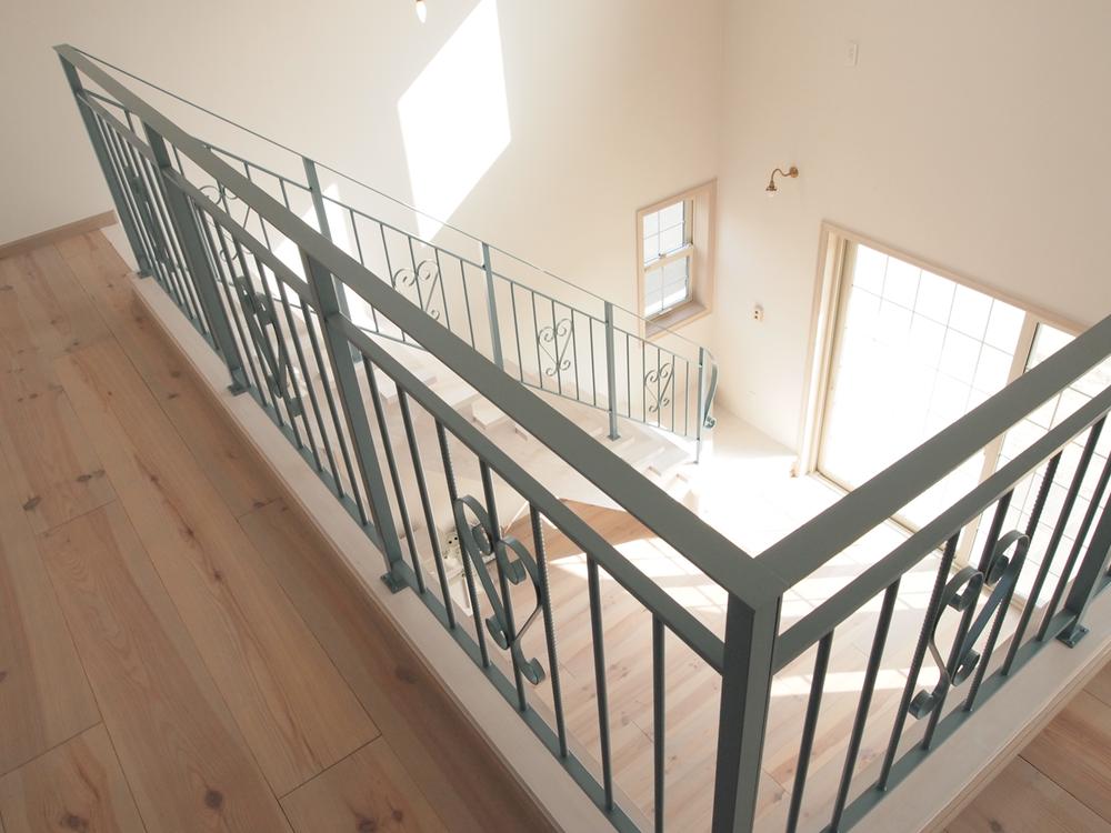 Other. Homeland ・ Original iron handrail, Living can be seen from the second floor hallway.