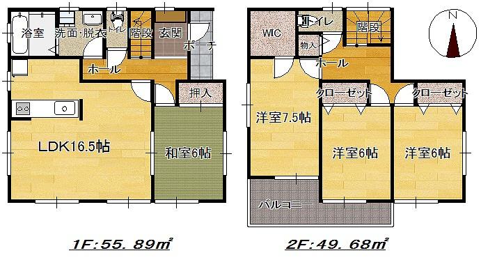 Floor plan. 17,980,000 yen, 4LDK, Land area 132.87 sq m , Building area 105.57 sq m relatively popular is a high floor plan (^_^) /  Living and Japanese-style room is a place that can be used To spacious to release a is usually Tsuzukiai, Has gained support from people of all ages! (^^)!