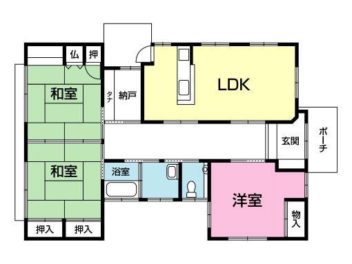 Floor plan. 23.8 million yen, 3LDK+S, Land area 221.69 sq m , Building area 107.02 sq m