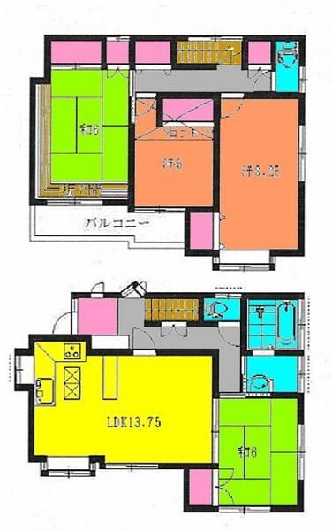 Floor plan. 19.2 million yen, 4LDK, Land area 101 sq m , Building area 100.47 sq m