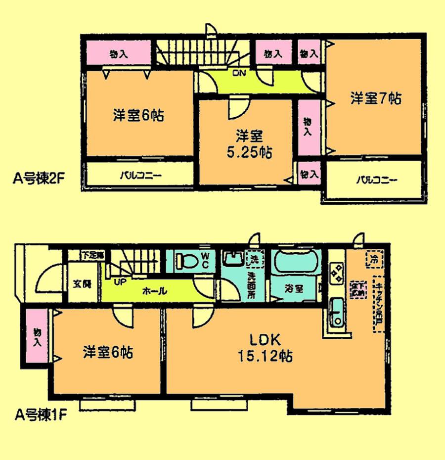 Floor plan. Price 25,800,000 yen, 4LDK, Land area 103.28 sq m , Building area 95.43 sq m