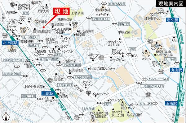 Local guide map.  ※ Near the guide map