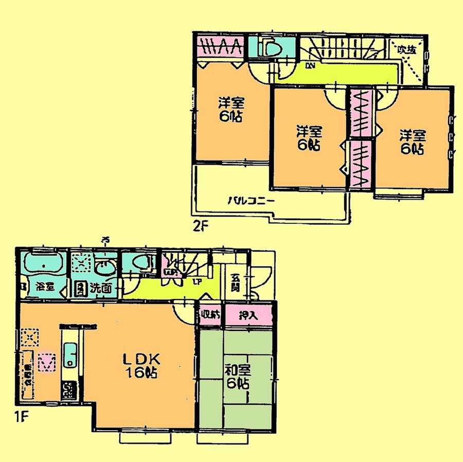 Floor plan. Price 23.8 million yen, 4LDK, Land area 1,232.14 sq m , Building area 99.36 sq m