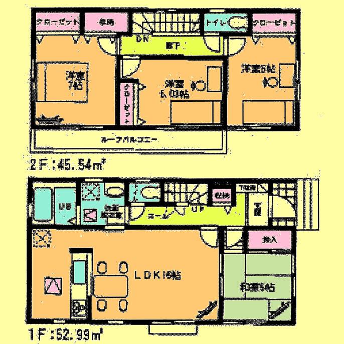 Floor plan. 29,800,000 yen, 4LDK, Land area 142.24 sq m , Building area 98.53 sq m located view in addition to this, It will be provided by the hope of design books, such as layout. 