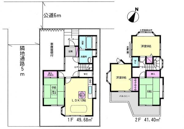 Floor plan. 21 million yen, 4LDK, Land area 106.1 sq m , Building area 91.08 sq m