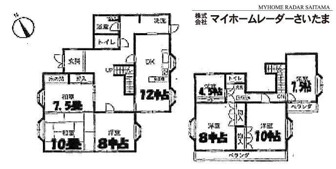 Floor plan. 23.8 million yen, 7LDK, Land area 235 sq m , Building area 184.25 sq m renovated  ☆ The whole family is very happy at the spacious floor plans in 7LDK of large floor plan  ☆ Large space of the entrance hall will welcome.  ☆ With bathroom sauna (no guarantee)  ☆ Electric shutter