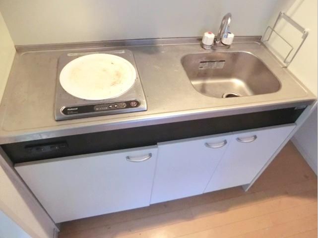 Kitchen.  ☆ Convenient 1-neck in self-catering ・ With cooking heater ☆