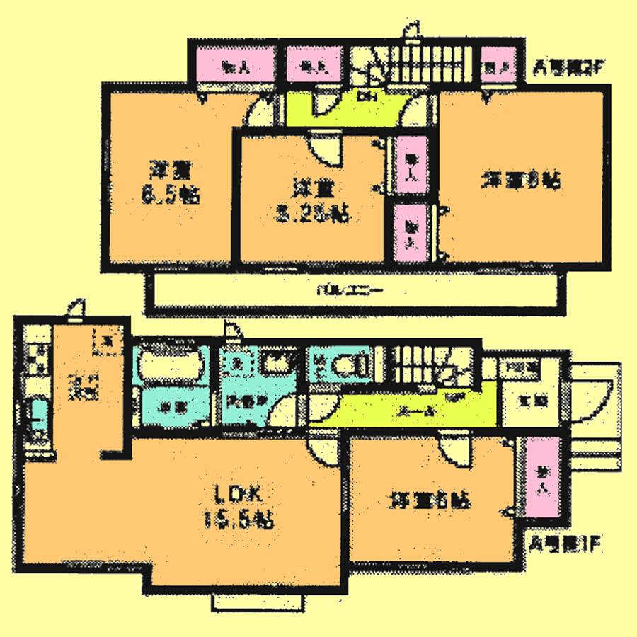 Floor plan. Price 24,800,000 yen, 4LDK, Land area 120.74 sq m , Building area 97.71 sq m