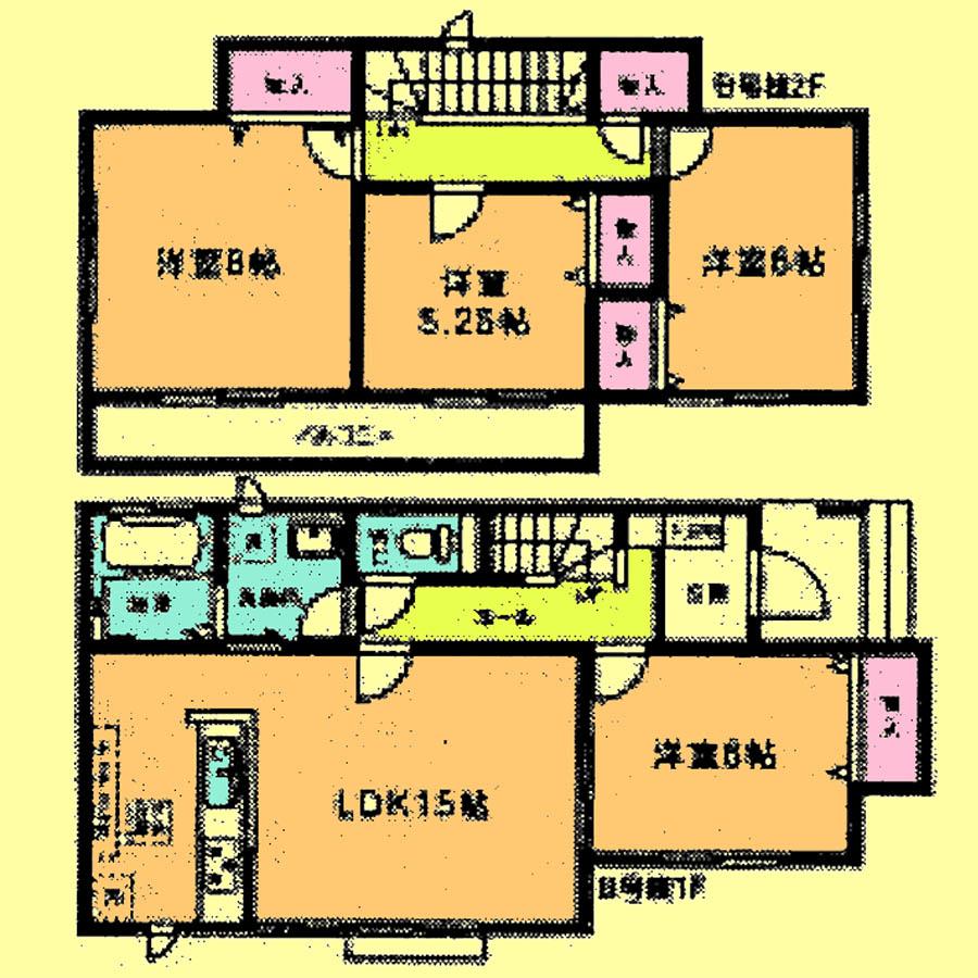 Floor plan. Price 23.8 million yen, 4LDK, Land area 120.74 sq m , Building area 96.87 sq m