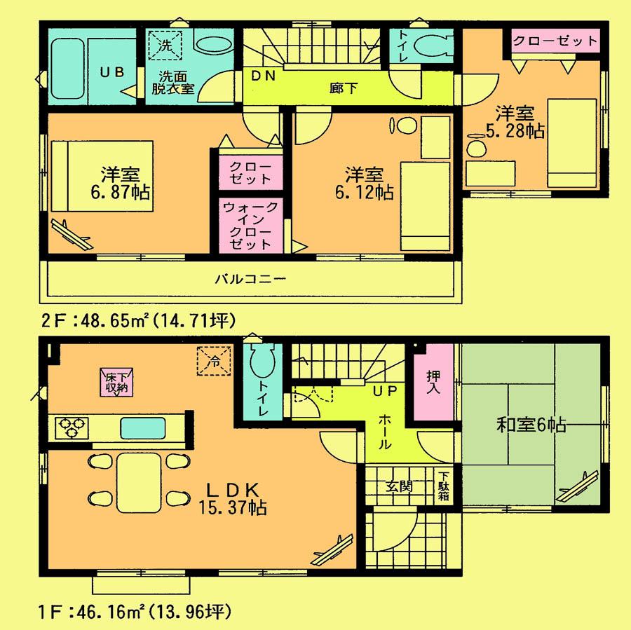 Floor plan. 20,900,000 yen, 4LDK, Land area 100.88 sq m , Building area 94.81 sq m located view in addition to this, It will be provided by the hope of design books, such as layout. 