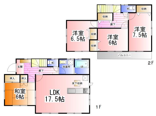 Floor plan. (4 Building), Price 35,800,000 yen, 4LDK, Land area 150.53 sq m , Building area 105.98 sq m