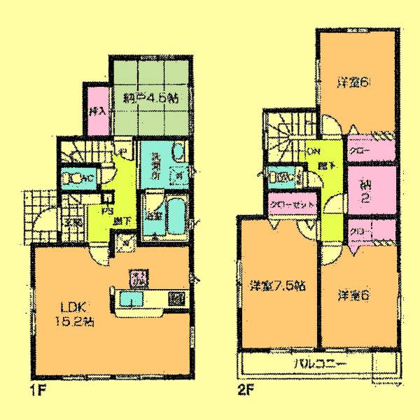 Floor plan. 18,800,000 yen, 4LDK, Land area 133.6 sq m , Building area 96.39 sq m located view in addition to this, It will be provided by the hope of design books, such as layout. 