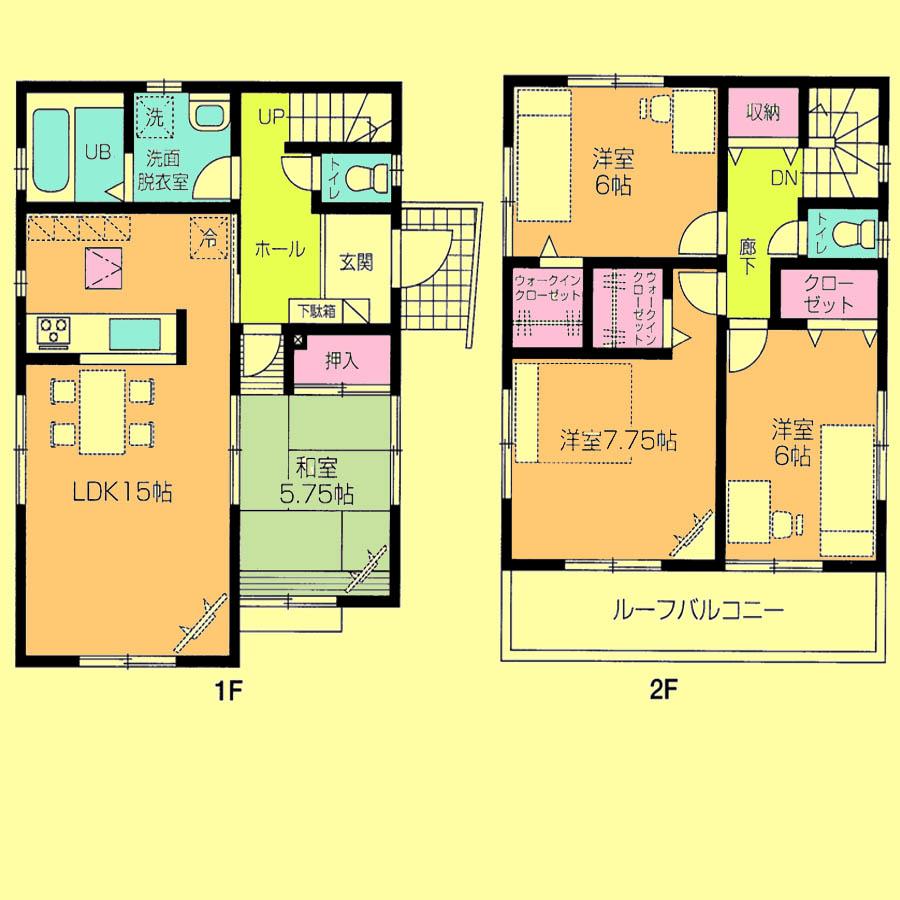 Floor plan. 25,800,000 yen, 4LDK, Land area 130.73 sq m , Building area 98.95 sq m located view in addition to this, It will be provided by the hope of design books, such as layout. 
