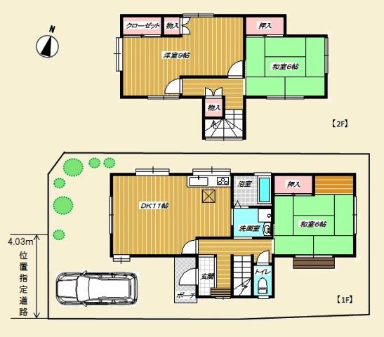 Floor plan. 14.8 million yen, 3DK, Land area 118.62 sq m , Building area 79.47 sq m