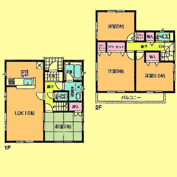 Floor plan. 20.8 million yen, 4LDK, Land area 133.07 sq m , Building area 95.58 sq m located view in addition to this, It will be provided by the hope of design books, such as layout. 