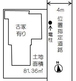 Compartment figure. Land price 7.8 million yen, Land area 81 sq m