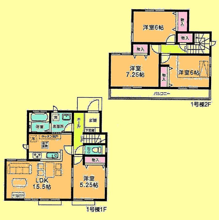Floor plan. 19,800,000 yen, 4LDK, Land area 100.29 sq m , Building area 93.57 sq m located view in addition to this, It will be provided by the hope of design books, such as layout. 