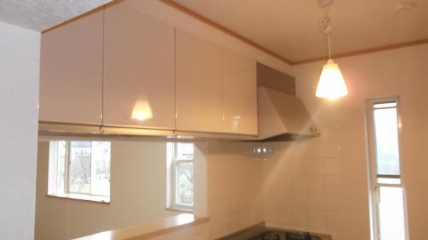 Kitchen. Cleaned hanging cupboard