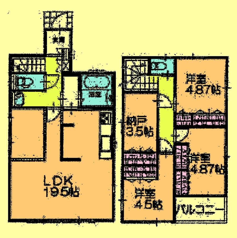 Floor plan. 28,900,000 yen, 4LDK, Land area 108.24 sq m , Building area 90.46 sq m located view in addition to this, It will be provided by the hope of design books, such as layout. 