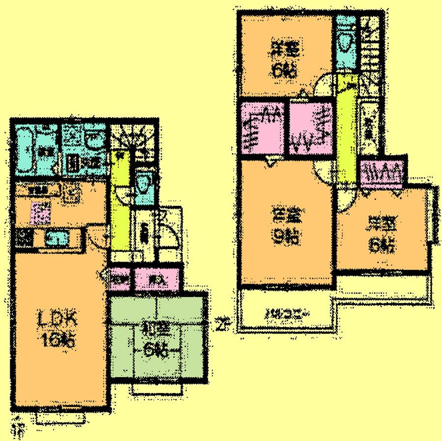 Floor plan. 22,800,000 yen, 4LDK, Land area 153.39 sq m , Building area 104.33 sq m located view in addition to this, It will be provided by the hope of design books, such as layout. 